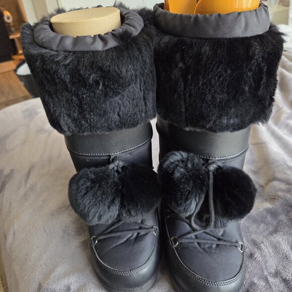 Christian Dior Lace - Up Snow Boots Moon Boots - Black - 35/37 - Brand New - Picture 5 of 5